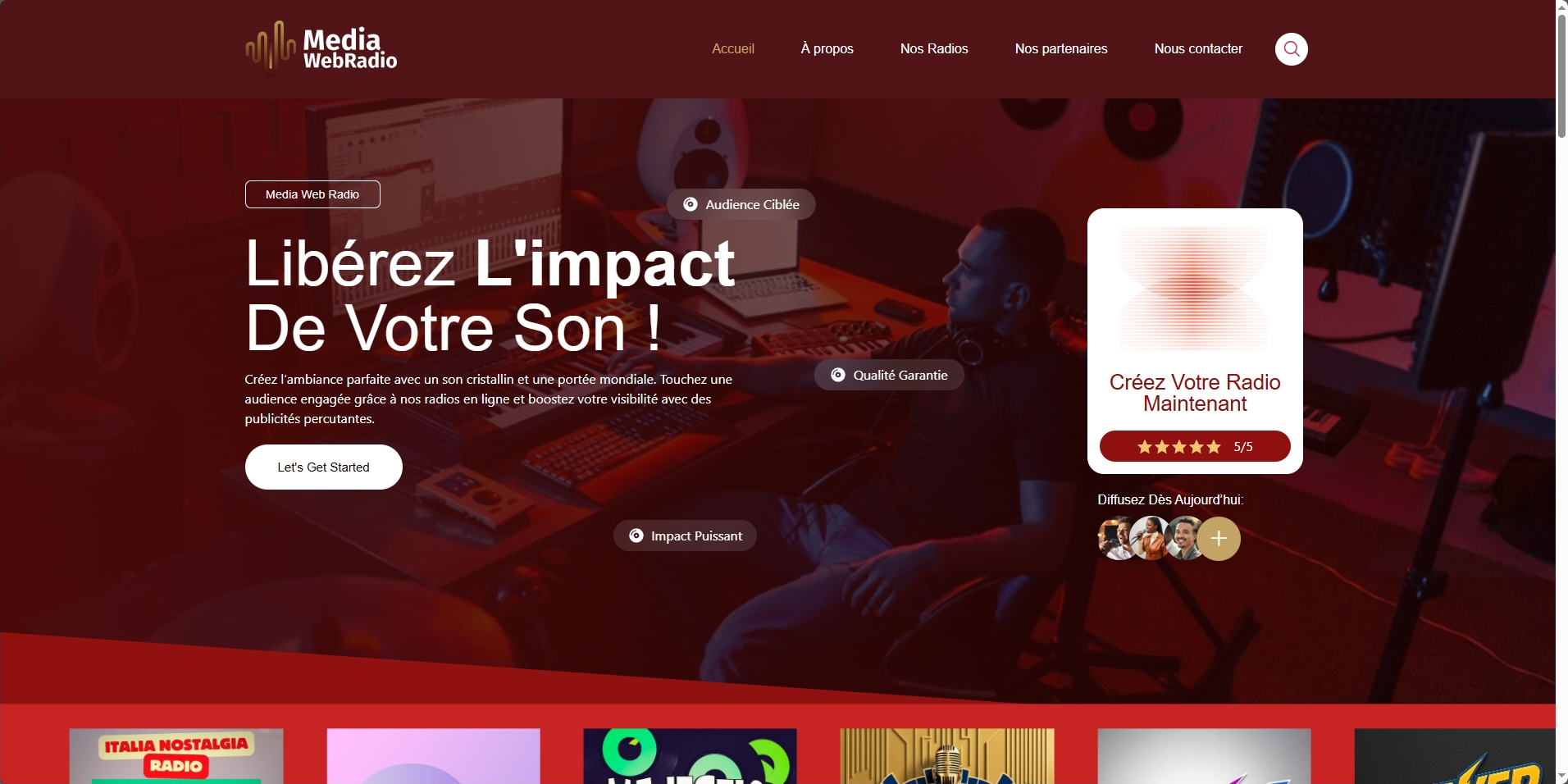 Media Web Radio – Plateforme de création et diffusion de radios en ligne